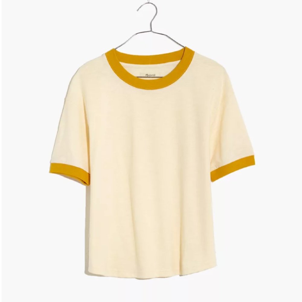NWT Madewell Ringer Everyday Crop Tee